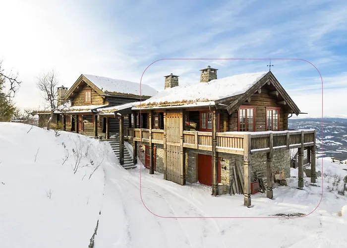 Tommerhytte I Valdres Med Panoramautsikt Over Fjellene